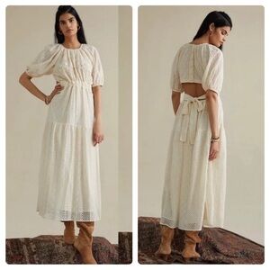 Anthropologie VERB by Pallavi Singhee Agneza Embroidered Lace Dress size 6P